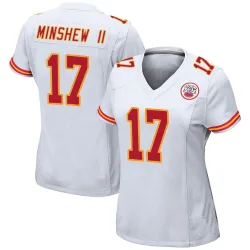 Women's Gardner Minshew Kansas City Chiefs No.17 Game Jersey - White