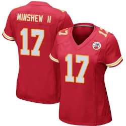 Women's Gardner Minshew Kansas City Chiefs No.17 Game Team Color Jersey - Red