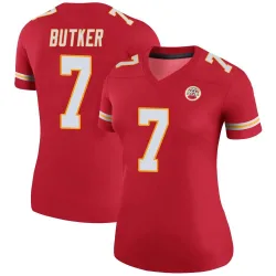 Women's Harrison Butker Kansas City Chiefs No.7 Legend Color Rush Jersey - Red