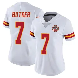 Women's Harrison Butker Kansas City Chiefs No.7 Limited Vapor Untouchable Jersey - White