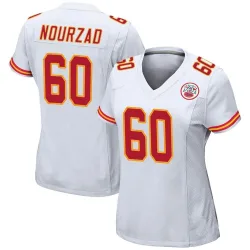 Women's Hunter Nourzad Kansas City Chiefs No.60 Game Jersey - White