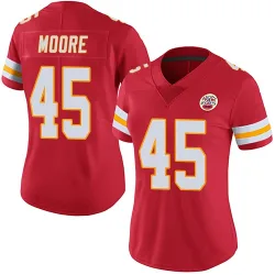 Women's Isaiah Moore Kansas City Chiefs No.45 Limited Team Color Vapor Untouchable Jersey - Red