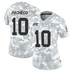 Women's Isiah Pacheco Kansas City Chiefs No.10 Limited 2024 Salute to Service Jersey - Arctic Camo