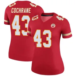 Women's Jack Cochrane Kansas City Chiefs No.43 Legend Color Rush Jersey - Red