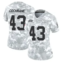 Women's Jack Cochrane Kansas City Chiefs No.43 Limited 2024 Salute to Service Jersey - Arctic Camo