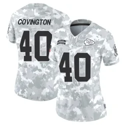 Women's Jacobe Covington Kansas City Chiefs No.40 Limited 2024 Salute to Service Jersey - Arctic Camo