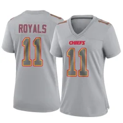 Women's Jalen Royals Kansas City Chiefs No.11 Game Atmosphere Fashion Jersey - Gray