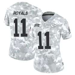 Women's Jalen Royals Kansas City Chiefs No.11 Limited 2024 Salute to Service Jersey - Arctic Camo