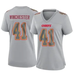 Women's James Winchester Kansas City Chiefs No.41 Game Atmosphere Fashion Jersey - Gray