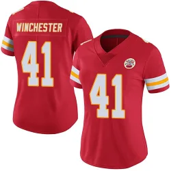 Women's James Winchester Kansas City Chiefs No.41 Limited Team Color Vapor Untouchable Jersey - Red