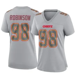 Women's Janarius Robinson Kansas City Chiefs No.98 Game Atmosphere Fashion Jersey - Gray