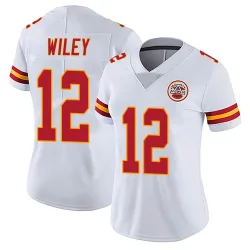 Women's Jared Wiley Kansas City Chiefs No.12 Limited Vapor Untouchable Jersey - White