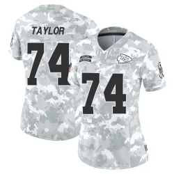 Women's Jawaan Taylor Kansas City Chiefs No.74 Limited 2024 Salute to Service Jersey - Arctic Camo