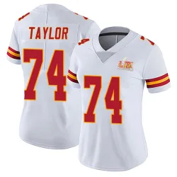 Women's Jawaan Taylor Kansas City Chiefs No.74 Limited Vapor Untouchable Super Bowl LIX Jersey - White