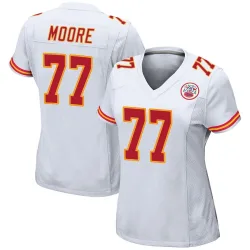 Women's Jaylon Moore Kansas City Chiefs No.77 Game Jersey - White