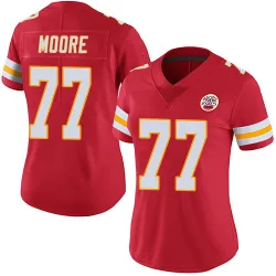 Women's Jaylon Moore Kansas City Chiefs No.77 Limited Team Color Vapor Untouchable Jersey - Red