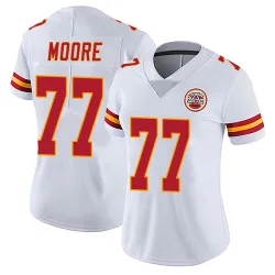 Women's Jaylon Moore Kansas City Chiefs No.77 Limited Vapor Untouchable Jersey - White