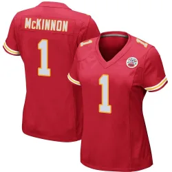 Women's Jerick McKinnon Kansas City Chiefs No.1 Game Team Color Jersey - Red