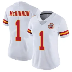 Women's Jerick McKinnon Kansas City Chiefs No.1 Limited Vapor Untouchable Jersey - White