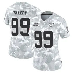 Women's Jerry Tillery Kansas City Chiefs No.99 Limited 2024 Salute to Service Jersey - Arctic Camo