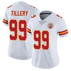 Women's Jerry Tillery Kansas City Chiefs No.99 Limited Vapor Untouchable Jersey - White
