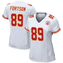 Women's Jody Fortson Kansas City Chiefs No.89 Game Jersey - White