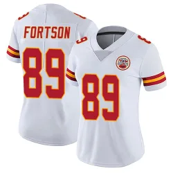 Women's Jody Fortson Kansas City Chiefs No.89 Limited Vapor Untouchable Jersey - White
