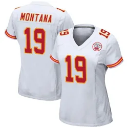 Women's Joe Montana Kansas City Chiefs No.19 Game Jersey - White