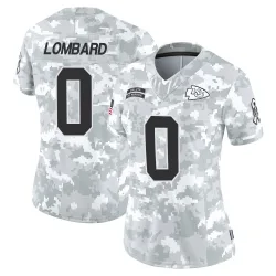 Women's Joey Lombard Kansas City Chiefs No.0 Limited 2024 Salute to Service Jersey - Arctic Camo