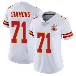 Women's Josh Simmons Kansas City Chiefs No.71 Limited Vapor Untouchable Jersey - White