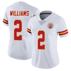 Women's Joshua Williams Kansas City Chiefs No.2 Limited Vapor Untouchable Jersey - White