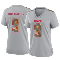 Women's JuJu Smith-Schuster Kansas City Chiefs No.9 Game Atmosphere Fashion Jersey - Gray
