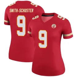 Women's JuJu Smith-Schuster Kansas City Chiefs No.9 Legend Color Rush Jersey - Red