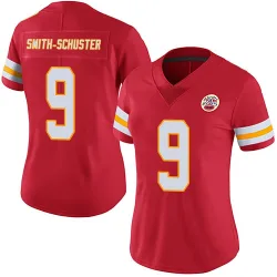 Women's JuJu Smith-Schuster Kansas City Chiefs No.9 Limited Team Color Vapor Untouchable Jersey - Red