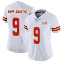 Women's JuJu Smith-Schuster Kansas City Chiefs No.9 Limited Vapor Untouchable Super Bowl LIX Jersey - White