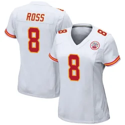 Women's Justyn Ross Kansas City Chiefs No.8 Game Jersey - White
