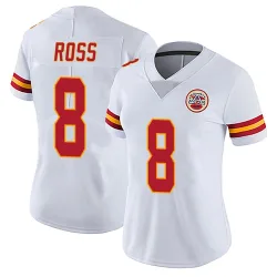 Women's Justyn Ross Kansas City Chiefs No.8 Limited Vapor Untouchable Jersey - White