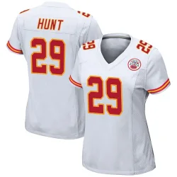 Women's Kareem Hunt Kansas City Chiefs No.29 Game Jersey - White