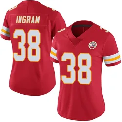Women's Keaontay Ingram Kansas City Chiefs No.38 Limited Team Color Vapor Untouchable Jersey - Red