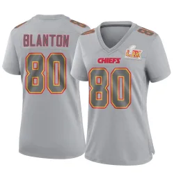 Women's Kendall Blanton Kansas City Chiefs No.80 Game Atmosphere Fashion Super Bowl LIX Jersey - Gray