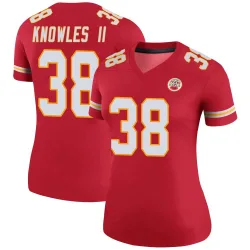 Women's Kevin Knowles II Kansas City Chiefs No.38 Legend Color Rush Jersey - Red