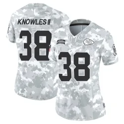 Women's Kevin Knowles II Kansas City Chiefs No.38 Limited 2024 Salute to Service Jersey - Arctic Camo