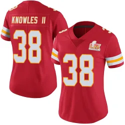Women's Kevin Knowles II Kansas City Chiefs No.38 Limited Team Color Vapor Untouchable Super Bowl LIX Jersey - Red