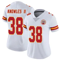 Women's Kevin Knowles II Kansas City Chiefs No.38 Limited Vapor Untouchable Jersey - White