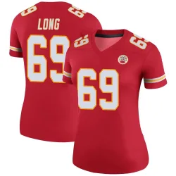 Women's Kyle Long Kansas City Chiefs No.69 Legend Color Rush Jersey - Red