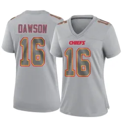 Women's Len Dawson Kansas City Chiefs No.16 Game Atmosphere Fashion Jersey - Gray