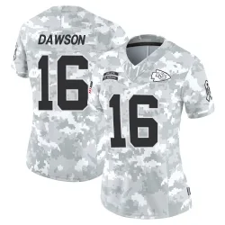 Women's Len Dawson Kansas City Chiefs No.16 Limited 2024 Salute to Service Jersey - Arctic Camo