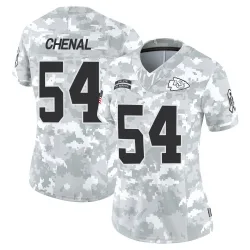 Women's Leo Chenal Kansas City Chiefs No.54 Limited 2024 Salute to Service Jersey - Arctic Camo