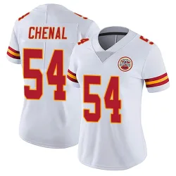 Women's Leo Chenal Kansas City Chiefs No.54 Limited Vapor Untouchable Jersey - White