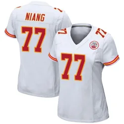 Women's Lucas Niang Kansas City Chiefs No.77 Game Jersey - White